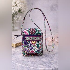 Vera Bradley Viva La Vera Mini Hipster Crossbody Bag Retired Floral Quilted